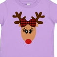 thumbnail image 4 of Inktastic Cute Girl Reindeer with Buffalo Plaid Bow Boys or Girls Toddler T-Shirt, 4 of 5