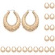 thumbnail image 1 of Minnieouse Pendientes de 2 piezas para mujer, patrón de nudo de bambú, joyería colgante de oreja de niña exquisita a la moda, decoración de, 1 of 6