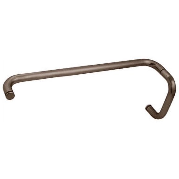 CRL BMNW6X180RB Oil Rubbed Bronze 6" Pull Handle and 18" Towel Bar BM Series Combination Without Metal Washers