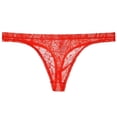thumbnail image 1 of Tanga transparente de encaje para hombre, ropa interior fina y sexy, pantalones T de malla transpirable y sexy, 1 of 1
