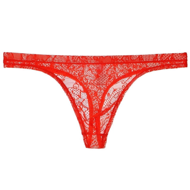 Tanga transparente de encaje para hombre, ropa interior fina y sexy, pantalones T de malla transpirable y sexy