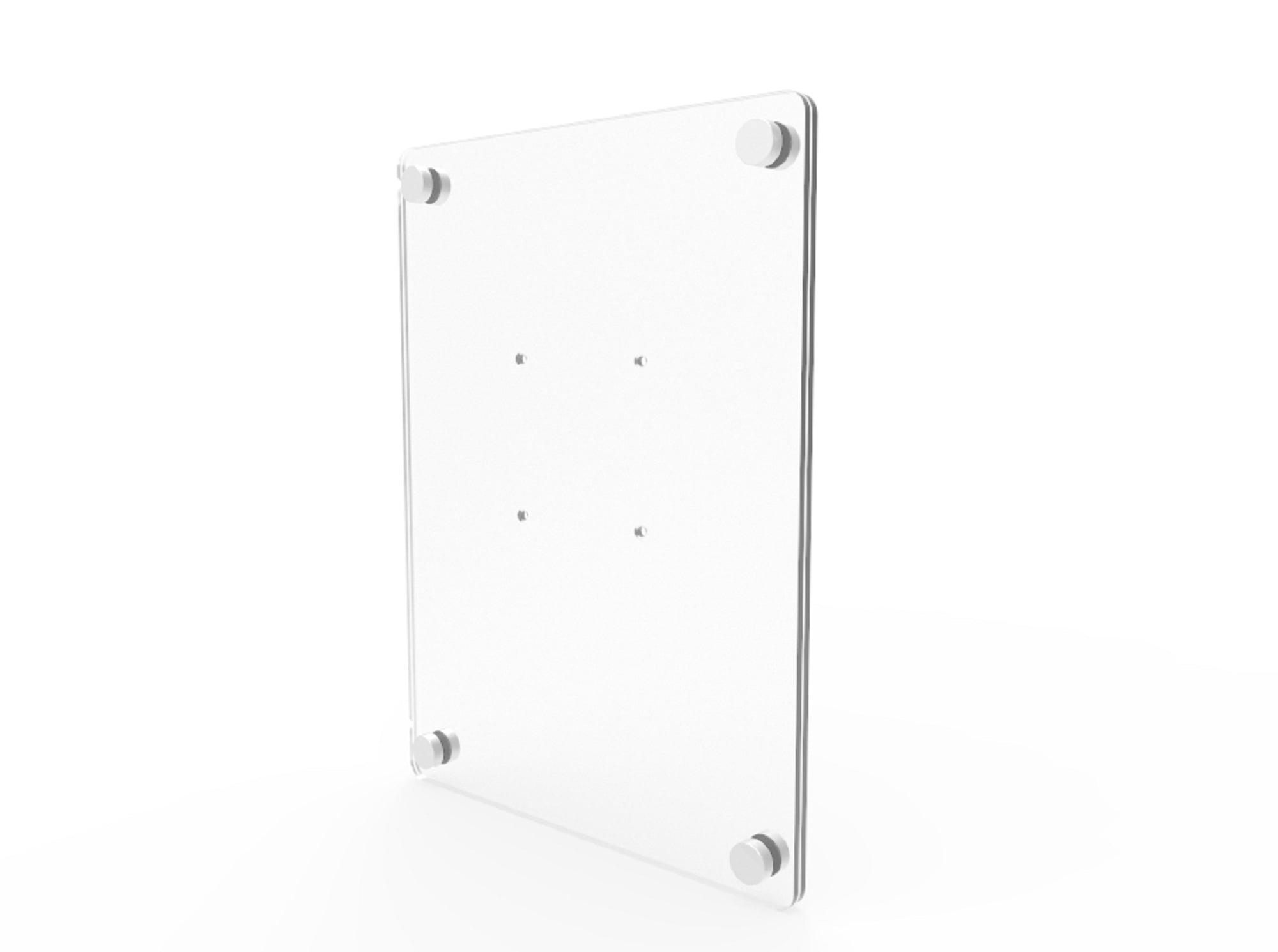 FixtureDisplays® Clear Acrylic Plexiglass Lucite Wall Mounted Sign Holder 107723 8511