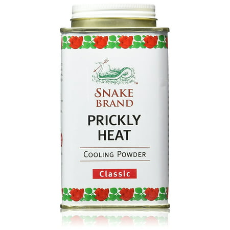 Prickly Heat Cooling Powder, 2-pack (Classic, 150g), The original cooling and soothing powder. By Snake Brand From (Best Heat Source For Snakes)