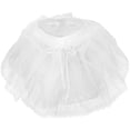 thumbnail image 1 of BRIGHTFUFU Enagua para niña, falda con borde de encaje, falda de crinolina, enagua sin aros para niños, 1 of 8