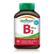 Jamieson Vitamin B2 (Riboflavin) 100 mg, 100 tablets