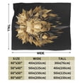 thumbnail image 3 of Lion Blanket Geometric Low Poly Gold Art, Soft Cozy Flannel Throw For Couch And Sofa, Modern Wildlife Home Decor 60x50, 3 of 6