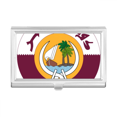 thumbnail image 1 of Qatar Asia National Emblem Business Card Holder Case Pocket Box Wallet, 1 of 3