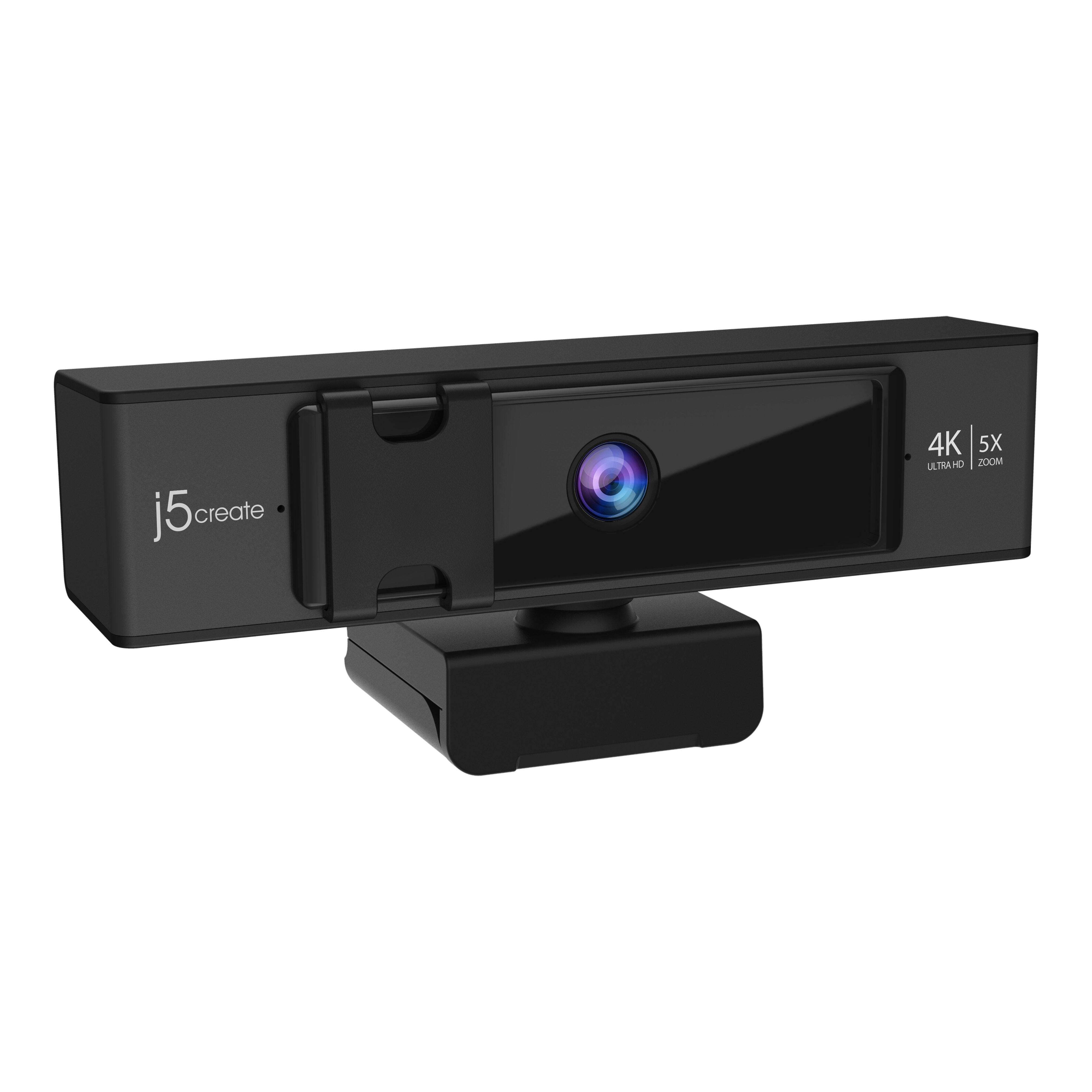 j5create USB 4K ULTRA HD Webcam with 5x Digital Zoom Remote Control, JVCU435