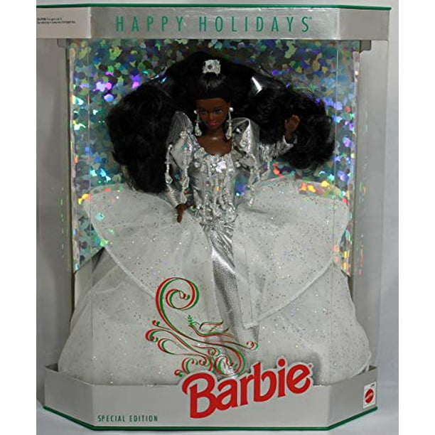 Mattel Barbie 2396 1992 Happy Holidays African American Doll - Walmart.com - Walmart.com