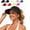 Black, variant on Sun Hat Women's UPF 50+ UV Protection Sun Visor Hat, Wide Brim Lightweight Foldable Ponytail Cap for Summer Beach