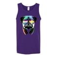 thumbnail image 2 of Wild Bobby, Colorful Pug DJ, Pop Culture, Men Graphic Tank Top, Purple, X-Large, 2 of 4