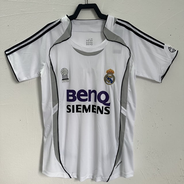 0607 Retro Real Madrid Home. Football Classic Jersey