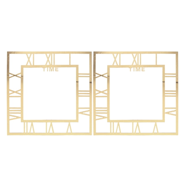 HAMPPLIES 2Ud De Pared En Acrílico Autoadhesivo Con Moderno Y Dorado
