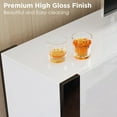 thumbnail image 3 of Amerlife 80" Tv Stand, Fireplace, All White, 3 of 6