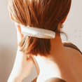 thumbnail image 3 of Paquete de 5 pinzas para el pelo de metal para mujer, simples y retro, grandes, pasadores franceses para mujeres (dorado), 3 of 4