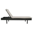 thumbnail image 6 of SAFAVIEH Cam Contemporary Modern Outdoor Patio Sunlounger, Black/Light Grey, 6 of 16