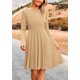 thumbnail image 5 of Vestido PRETTYGARDEN de punto acanalado con mangas largas y corte en A, talla mediana, 5 of 8