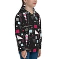 thumbnail image 3 of Haiem Colorful Geometry Pattern Boys Hoodie, Youth Pullover Hooded Sweatshirt, Kangaroo Pocket Hoodie for Kids Girls -Medium, 3 of 6