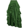 thumbnail image 3 of Busydd Skirts for Women Vintage Gothic Renaissance Skirt Solid Color Pleated Irregular Maxi Skirt L, 3 of 8