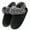 Black, variant on Ecetana Women's Fuzzy Memory Foam Closed Back Slippers Faux Fur Lined House Shoes