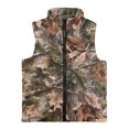 thumbnail image 4 of Garronmavis Brown Camo Hunting Zippered Vest Comfortable Winter Lightweight Sleeveless Jacket with Pocket Versatile Sleevless Fall Winter Warm Outerwear With Pockets for Boys 2T, 4 of 7
