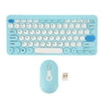 thumbnail image 2 of Wireless Keyboard Mouse Combo, 78 Keys Ergonomic  Computer Keyboard and Mouse Combo with Round Keycaps, Ultra Thin Keyboard Mouse Combo, 2 of 7