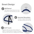 thumbnail image 6 of VECELO 50 Pack Velvet Clothes Hangers with 360 Rotating Hook, Slim Space Saving Suit Hangers, Blue, 6 of 9
