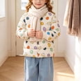 thumbnail image 6 of Nugftut Girls Puffer Jacket Lightweight Graphic Print Warm Outerwear Winter Coat Size 4-5, 6 of 8