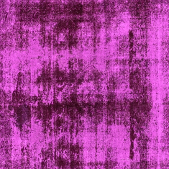 Ahgly Company Indoor Square Abstract Pink Modern Area Rugs, 3' Square