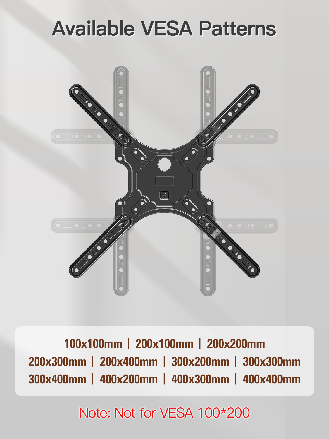 HOMOUNT Full Motion TV Wall Mount, 26–65 inch, 77 lbs photo 6