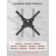HOMOUNT Full Motion TV Wall Mount for Most 26-60 Inch TVs, Swivel and Tilt TV Mount with Single Stud, Wall Mount Bracket Max VESA 400x400mm, 77 lbs