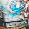 thumbnail image 2 of Outsunny 3 Burner Liquefied Gas Grill, Portable BBQ Grill, Silver, 2 of 10
