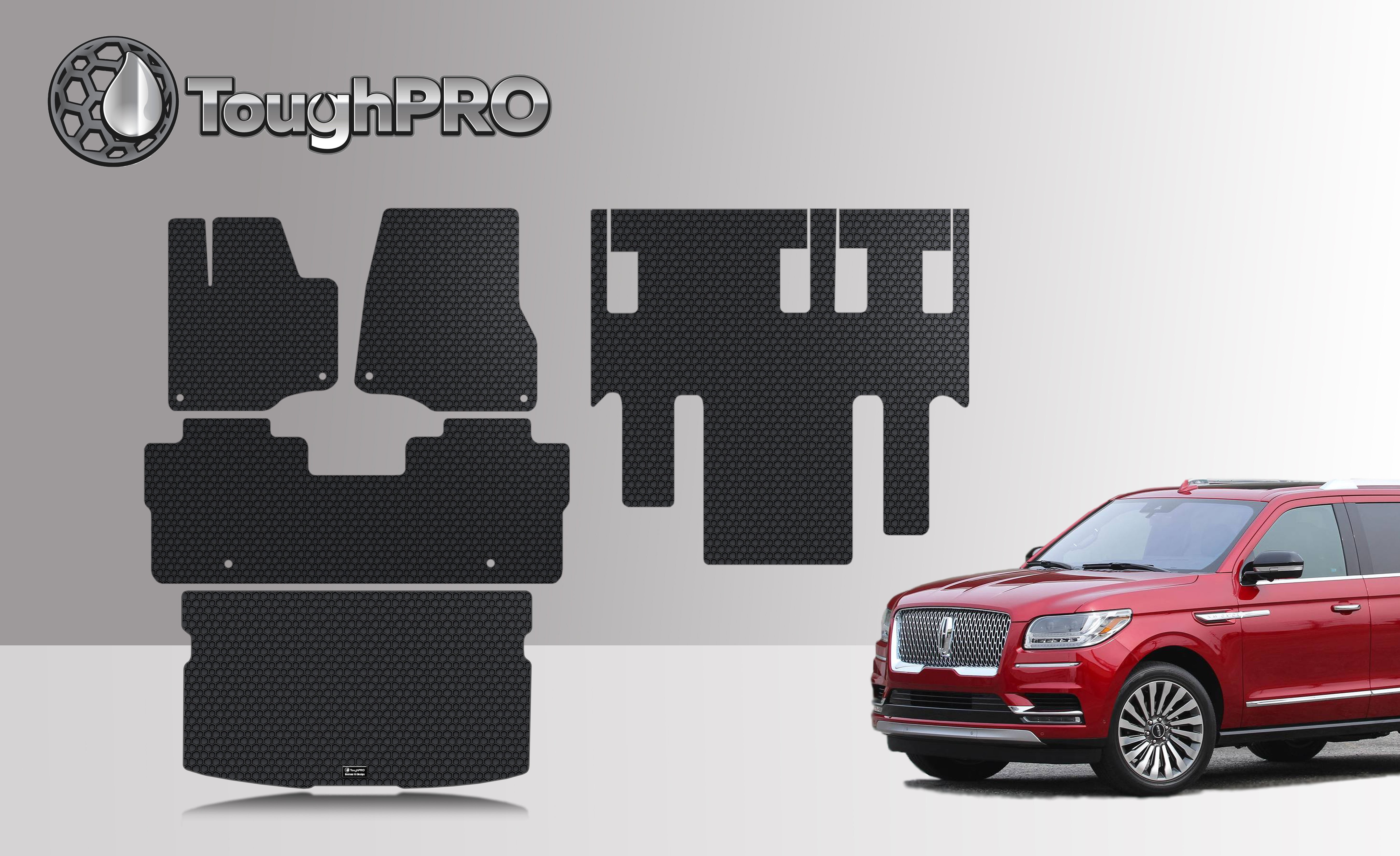 ToughPRO Floor Mat Accessories 1st, 2nd & 3rd Row + Cargo Mats