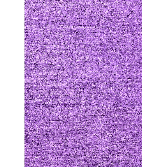 Ahgly Company Indoor Rectangle Oriental Purple Industrial Area Rugs, 5' x 7'