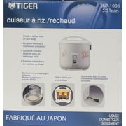 Tiger 5.5 Cup Floral White Rice Cooker & Warmer