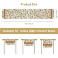 thumbnail image 3 of SIfdSeng Get it Fast Autumn Pumpkin and Maple Leaf Printed Table Runner Thanksgiving Atmosphere Tablecloth for Dining Table and Tv Cabinet Café Cover Cloth, 3 of 8