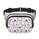 thumbnail image 1 of Fotbe Lavender Flowers Cangurera Cuadrada con Estampado de Doble Capa, Bolsa de Cintura Ajustable Mini para Hombres y Mujeres, 1 of 9