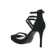 thumbnail image 4 of Zapatillas Para Mujer Abiertas Tacón Alto Ajustables En Tipo Ante Color Negro 040D2N negro 24 Incógnita 040D2N, 4 of 7
