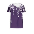 thumbnail image 4 of ALLLIST Short Sleeve Ladies Tops Graphic Purple V-Neck T-Shirts Casual Blouses for Women, 4 of 4