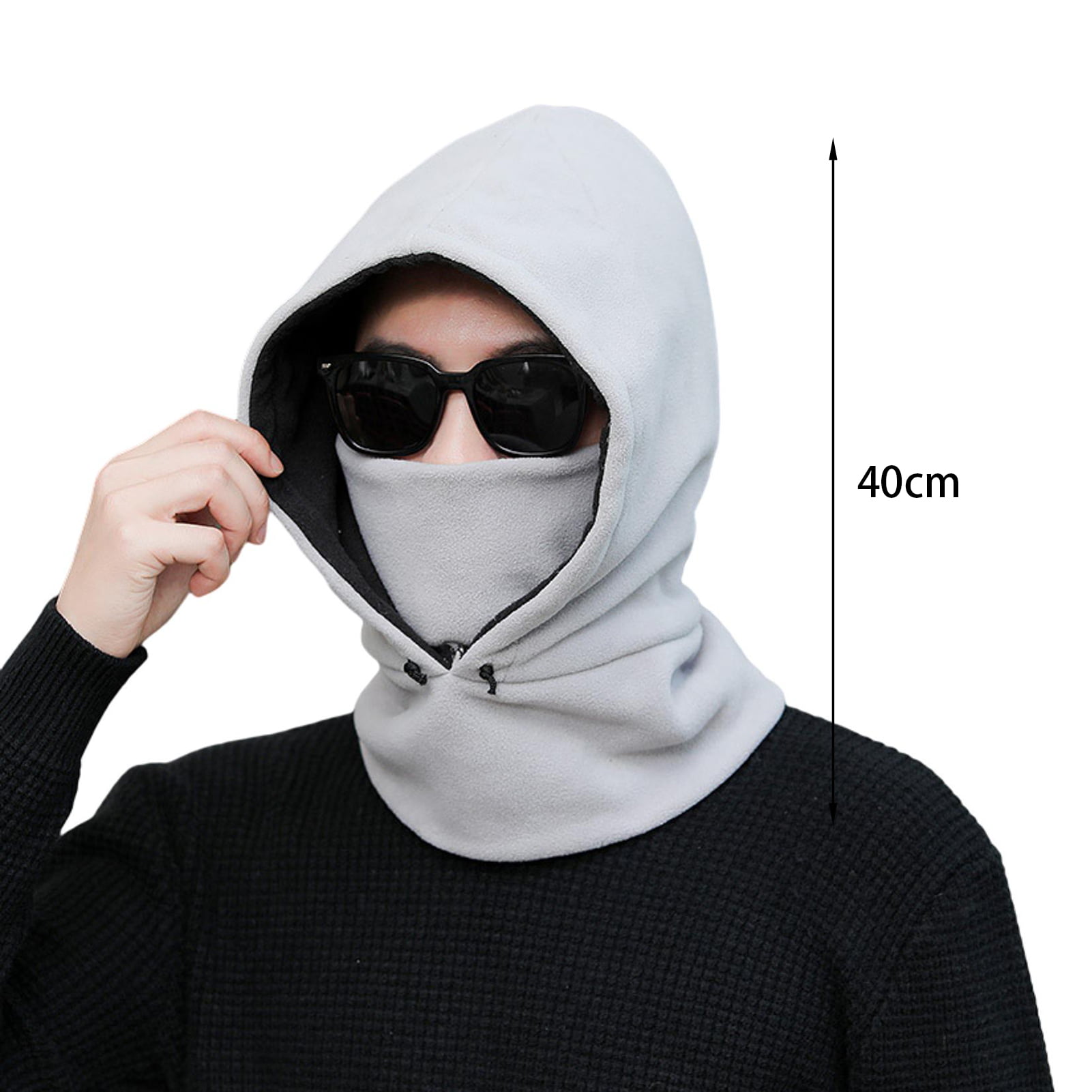 Balaclava Fleece Hood - Windproof Ski Mask - Heavyweight Cold