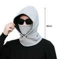 thumbnail image 5 of GROFRY Men Beanies Hat Solid Color Ear Protection Polar Fleece Windproof Korean Style Cap Thicken Warm Balaclava for Ski Cycling, 5 of 8