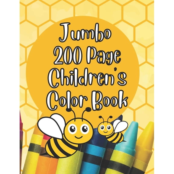 JUMBO 200 Page Coloring Book for Children, (Paperback)