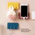 thumbnail image 2 of Elegant 4-Phone Wall Mount Charging Station with 4 Hooks, Space-Saving Design for Home or Office Use, Perfect for Organizing and Storing Your Devices, 2 of 9