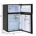 thumbnail image 7 of Costway Refrigerator Small Freezer Cooler Fridge Compact 3.2 cu ft. Unit, Black, 7 of 7