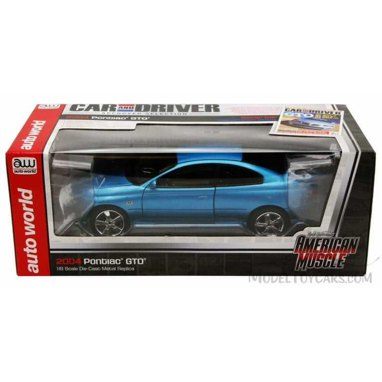 2004 Pontiac GTO, Bermude Blue - Auto World ERTL AMM1025 - 1/18