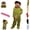 Green, variant on Big Mouth Monster Onesie, Silly Wearable Onesie with Shoes and Comb, Funny Monster Jumpsuit for Adults