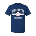 thumbnail image 2 of Wild Bobby City of Cincinnati Baseball Fantasy Fan Sports Men's T-Shirt, Royal, Medium, 2 of 6
