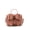 Mauve, variant on Cross-Bow Embossed Vegan Leather Satchel Bag - Mauve