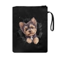 thumbnail image 2 of HELLHERO Book Sleeve Protector Pouch Storage & Portability Polyester Pocket Protector Wrap Bag with Handle Book Organzoer Holder, Puppy Pattern Design, 2 of 8
