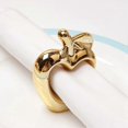 thumbnail image 3 of 6Pcs Apple Napkin Rings, Metal Plated Apple Vintage Napkin Ring Buckle Holder for Dining Table Decor, 3 of 5